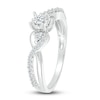 Thumbnail Image 1 of Diamond Promise Ring 1/4 ct tw Round Sterling Silver