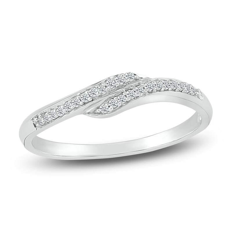 Diamond Ring 1/10 ct tw Round 10K White Gold