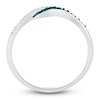 Thumbnail Image 2 of Diamond Ring 1/10 ct tw Blue & White 10K White Gold