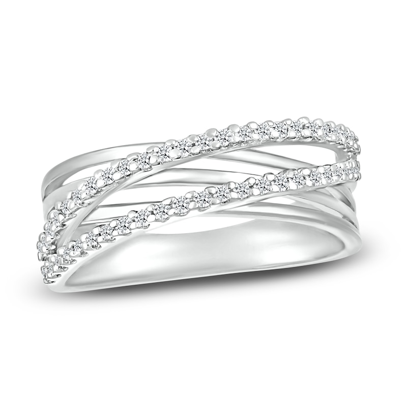 Main Image 1 of Diamond Ring 1/5 ct tw Round Sterling Silver