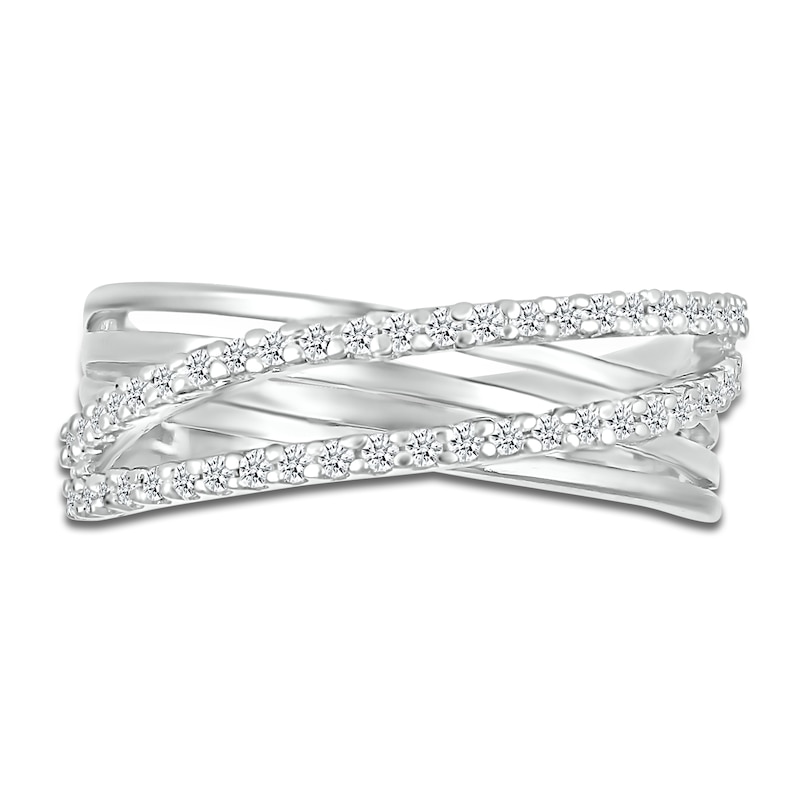 Main Image 2 of Diamond Ring 1/5 ct tw Round Sterling Silver