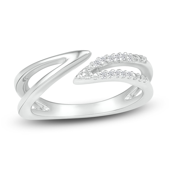 Midi Ring Diamond Accents Sterling Silver | Jared