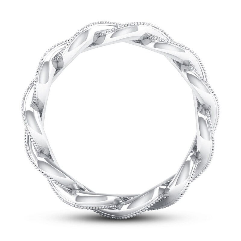 Diamond Twist Eternity Band 1/2 ct tw Round 14K White Gold