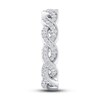 Thumbnail Image 2 of Diamond Twist Eternity Band 1/2 ct tw Round 14K White Gold