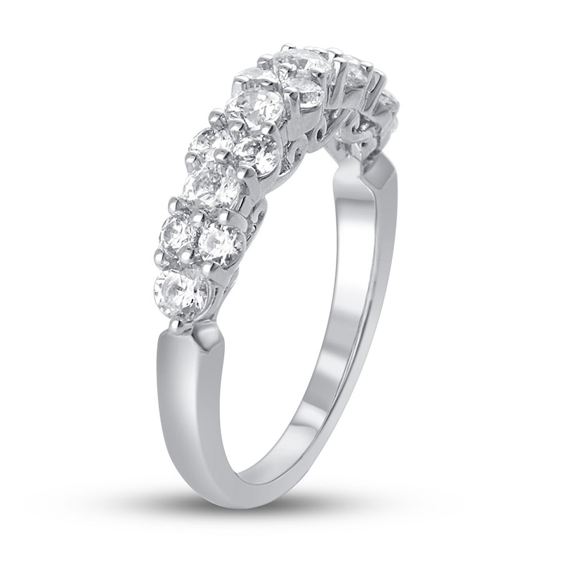 Main Image 2 of Diamond Anniversary Band 1 ct tw Round-cut Platinum