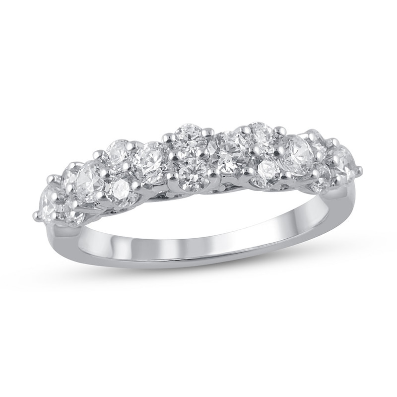 Main Image 3 of Diamond Anniversary Band 1 ct tw Round-cut Platinum