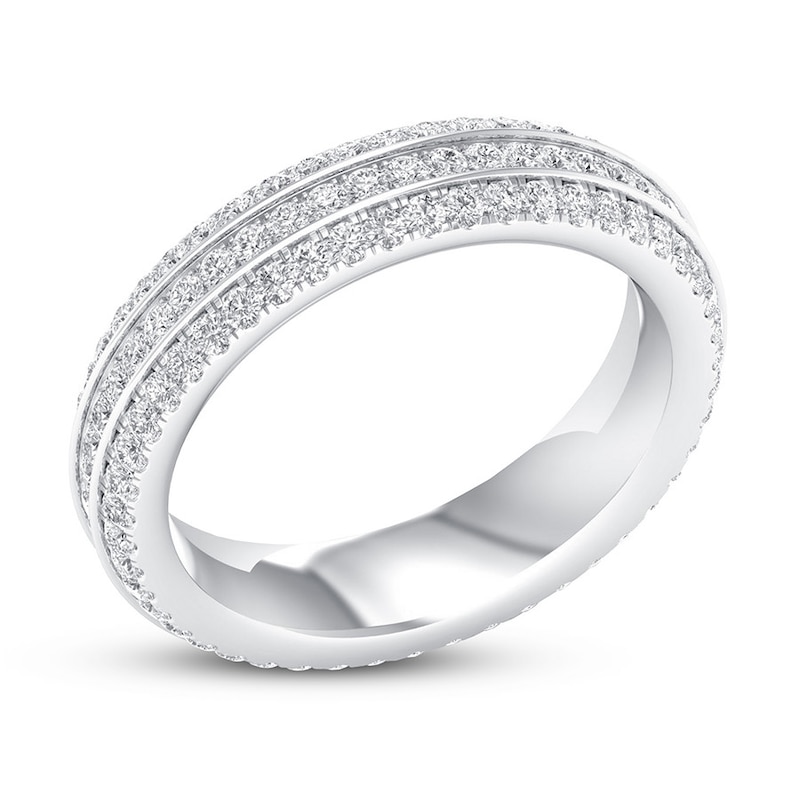 Main Image 4 of Diamond Eternity Ring 1 ct tw Round 14K White Gold
