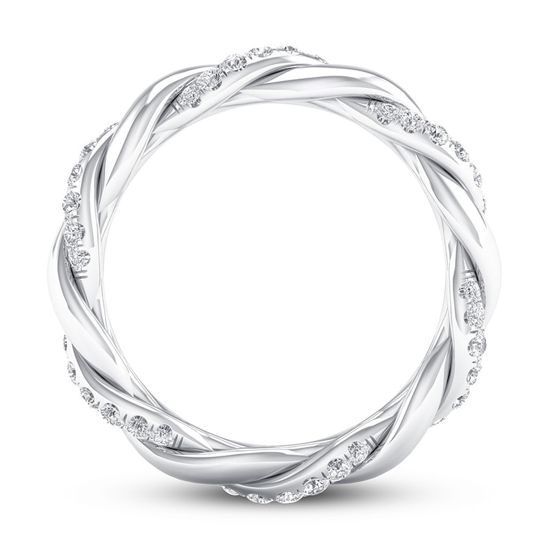Main Image 2 of Diamond Eternity Band 3/8 ct tw Round 14K White Gold