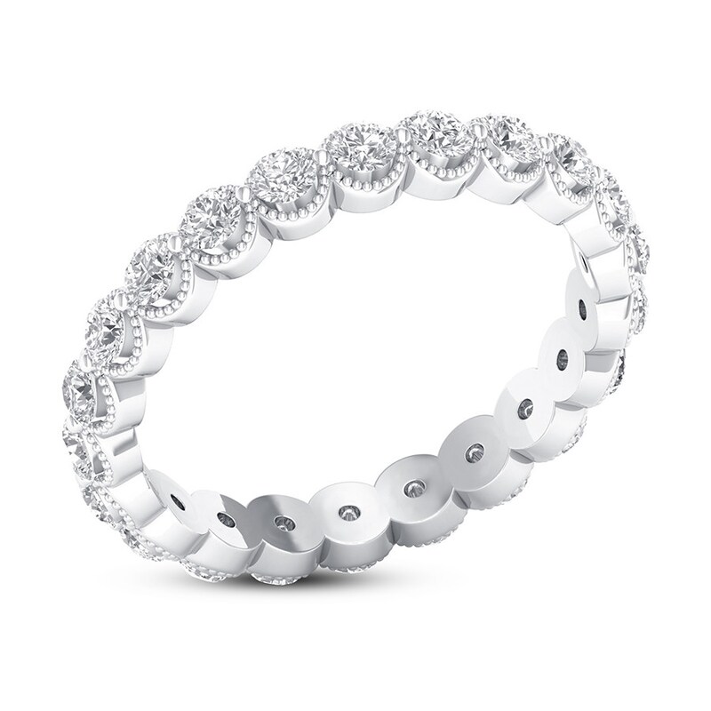 Diamond Eternity Band 1 ct tw Round 14K White Gold