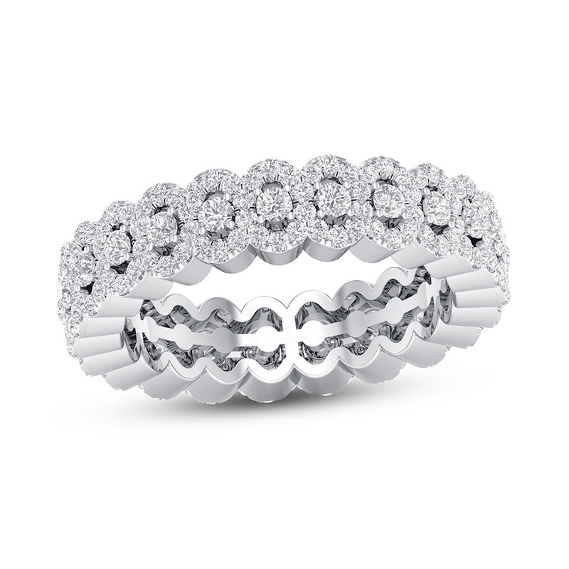 Main Image 1 of Diamond Eternity Band 1 ct tw Round 14K White Gold