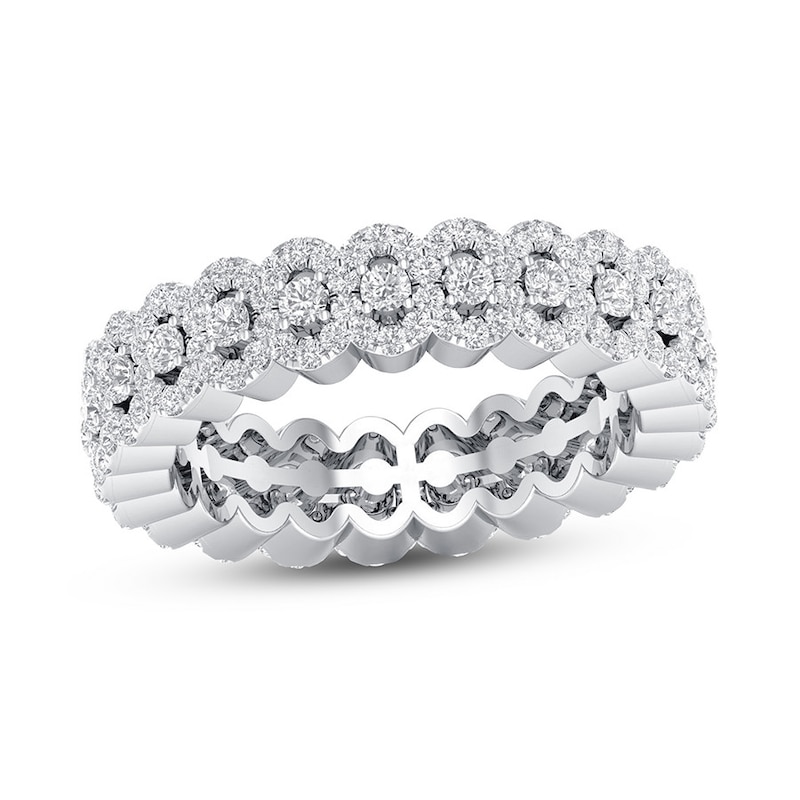 Diamond Eternity Band 1 ct tw Round 14K White Gold