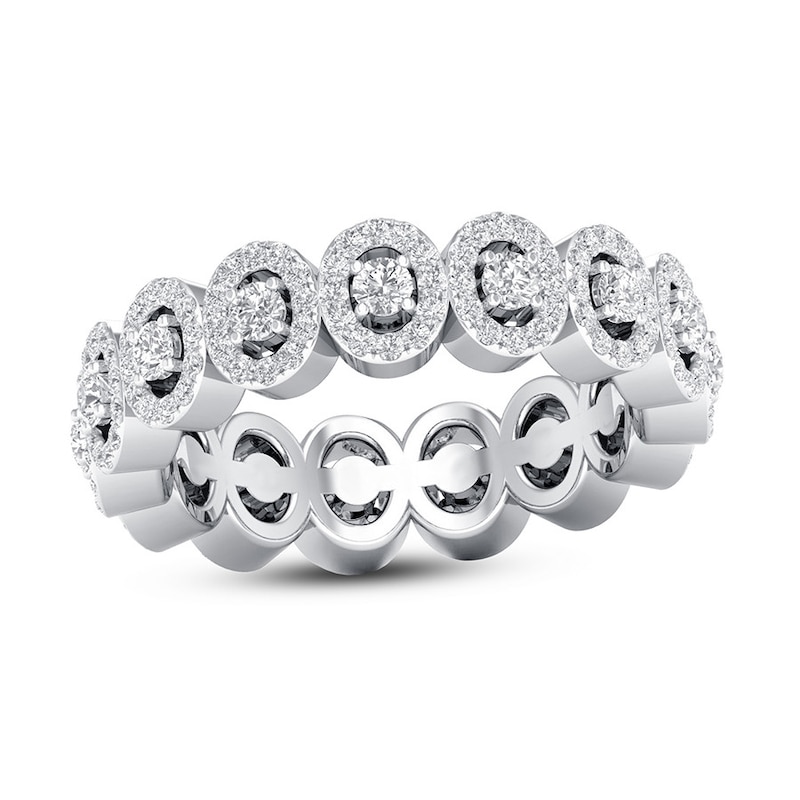 Diamond Eternity Band 1 ct tw Round 14K White Gold