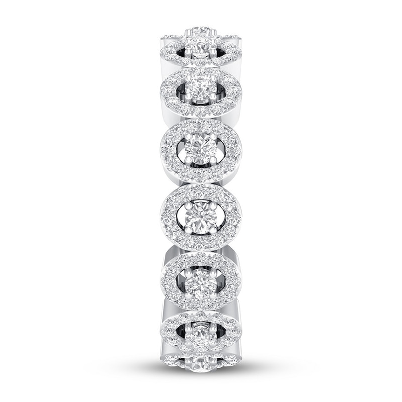 Diamond Eternity Band 1 ct tw Round 14K White Gold