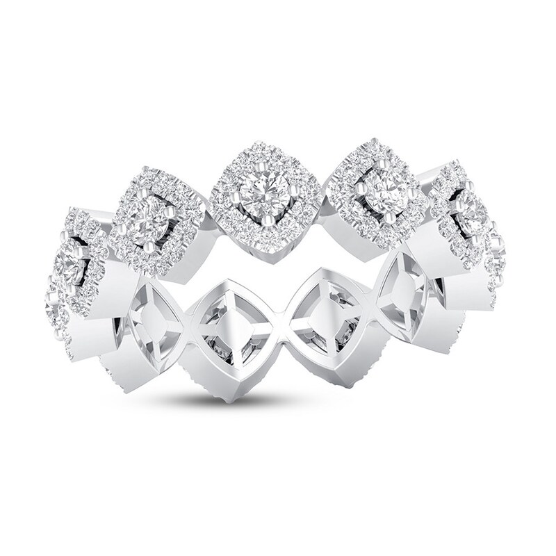 Diamond Eternity Band 1 ct tw Round 14K White Gold