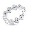 Thumbnail Image 3 of Diamond Eternity Band 1 ct tw Round 14K White Gold