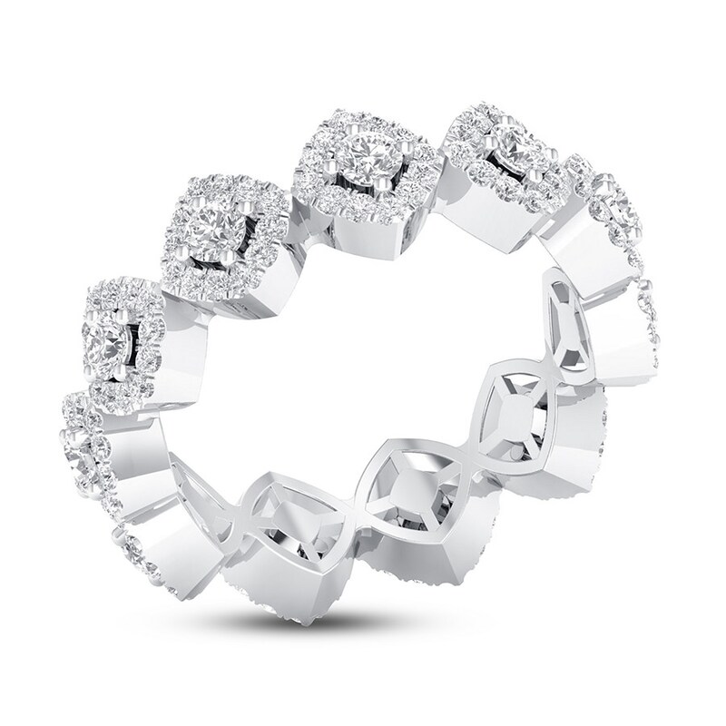 Diamond Eternity Band 1 ct tw Round 14K White Gold