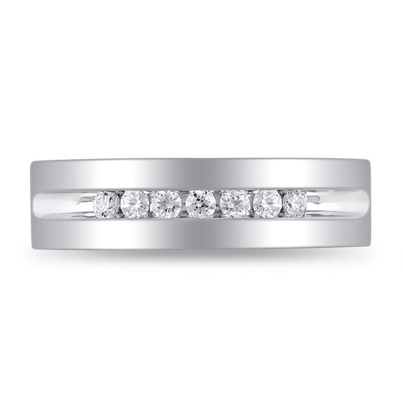 Men's Diamond Band 1/4 ct tw Round-cut Platinum