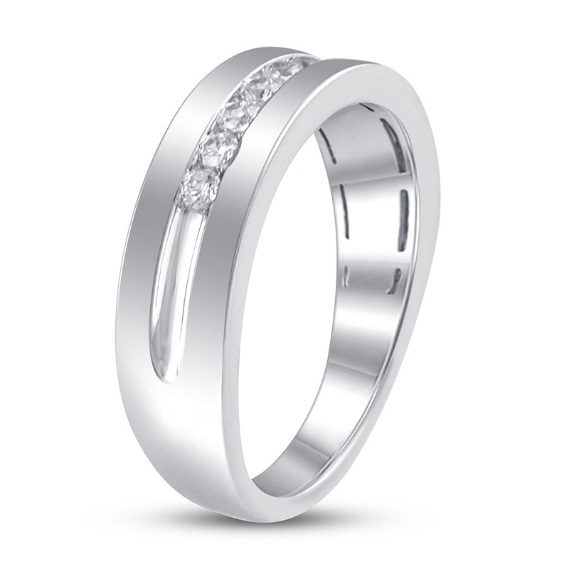 Men's Diamond Band 1/4 ct tw Round-cut Platinum