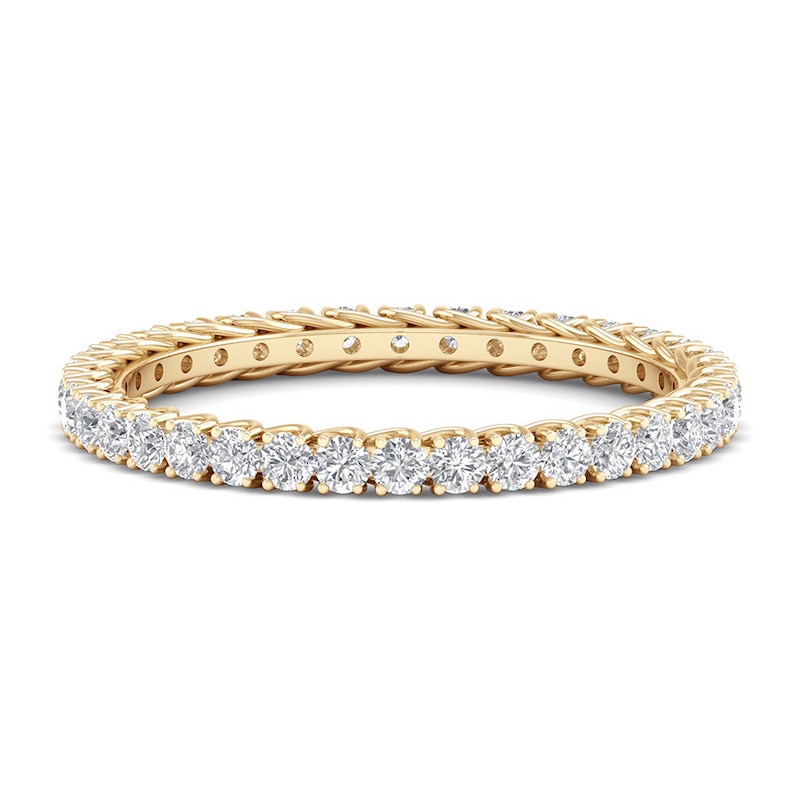 Main Image 4 of Diamond Eternity Band 1/2 ct tw Round 14K Yellow Gold