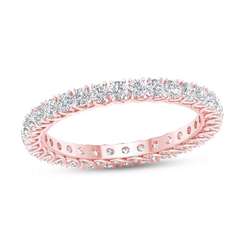 Diamond Eternity Band 1 ct tw Round 14K Rose Gold