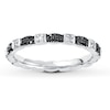 Thumbnail Image 0 of Black & White Diamond Stackable Ring 1/4 ct tw Sterling Silver