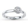 Stackable Ring 1/20 ct tw Diamonds Sterling Silver