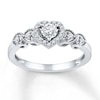 Thumbnail Image 1 of Diamond Promise Ring 1/5 ct tw Round Sterling Silver