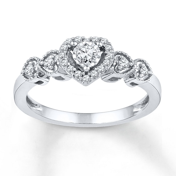 overdracht niettemin Ophef Diamond Promise Ring 1/5 ct tw Round-cut Sterling Silver | Jared