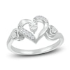 Thumbnail Image 0 of Diamond Heart Ring 1/20 ct tw Round Sterling Silver