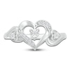 Thumbnail Image 1 of Diamond Heart Ring 1/20 ct tw Round Sterling Silver