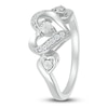 Thumbnail Image 4 of Diamond Heart Ring 1/20 ct tw Round Sterling Silver