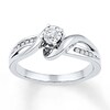 Thumbnail Image 0 of Diamond Promise Ring 1/8 ct tw Round Sterling Silver