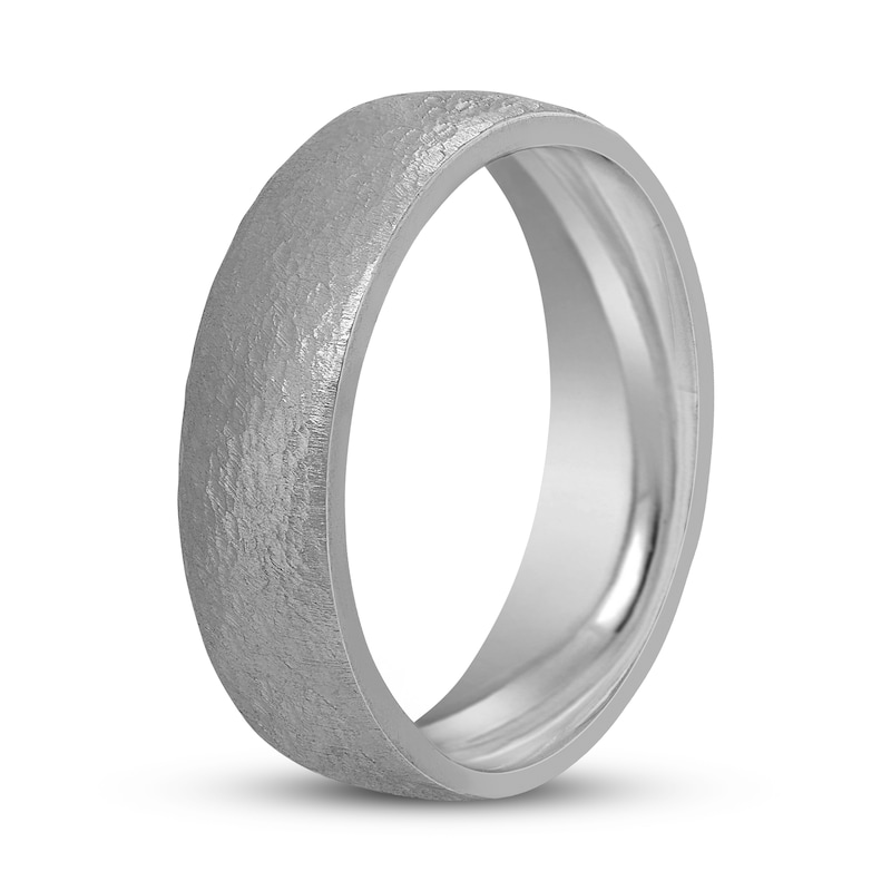 Main Image 2 of Men's Dome Wedding Band 14K White Gold 6mm