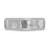 Thumbnail Image 2 of Men's Beveled Wedding Band 14K White Gold 7mm