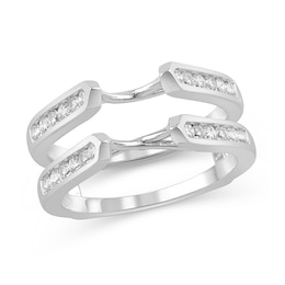 Diamond Enhancer Ring 1/2 ct tw Round 14K White Gold