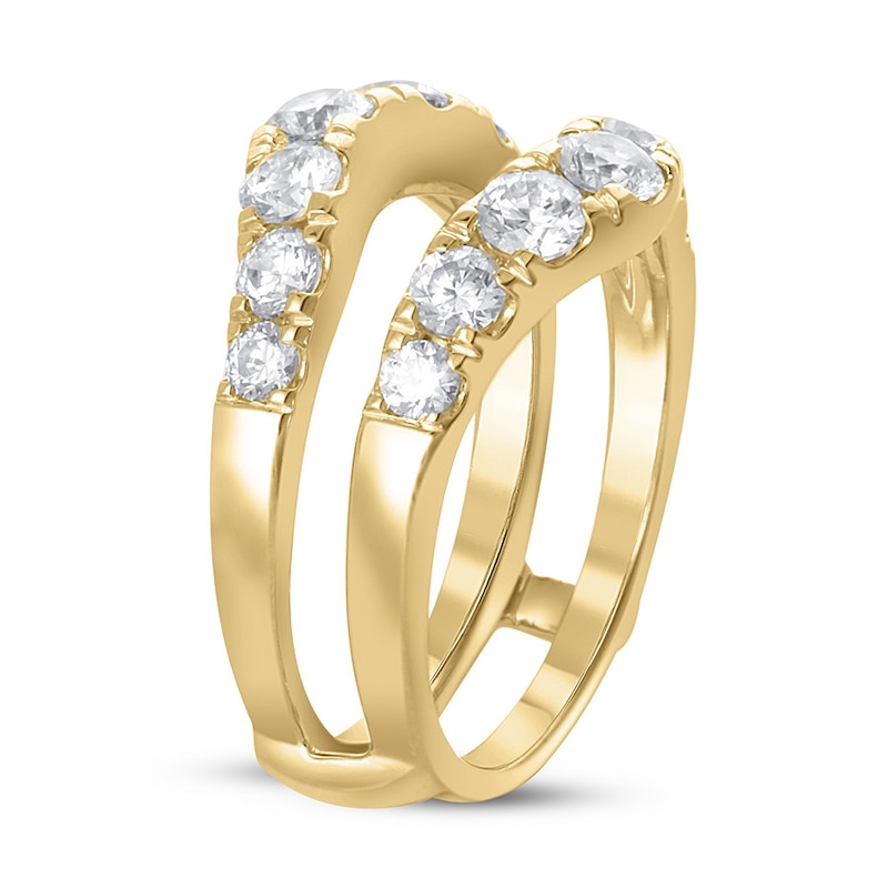 Diamond Enhancer Ring 1 3/8 ct tw Round 14K Yellow Gold