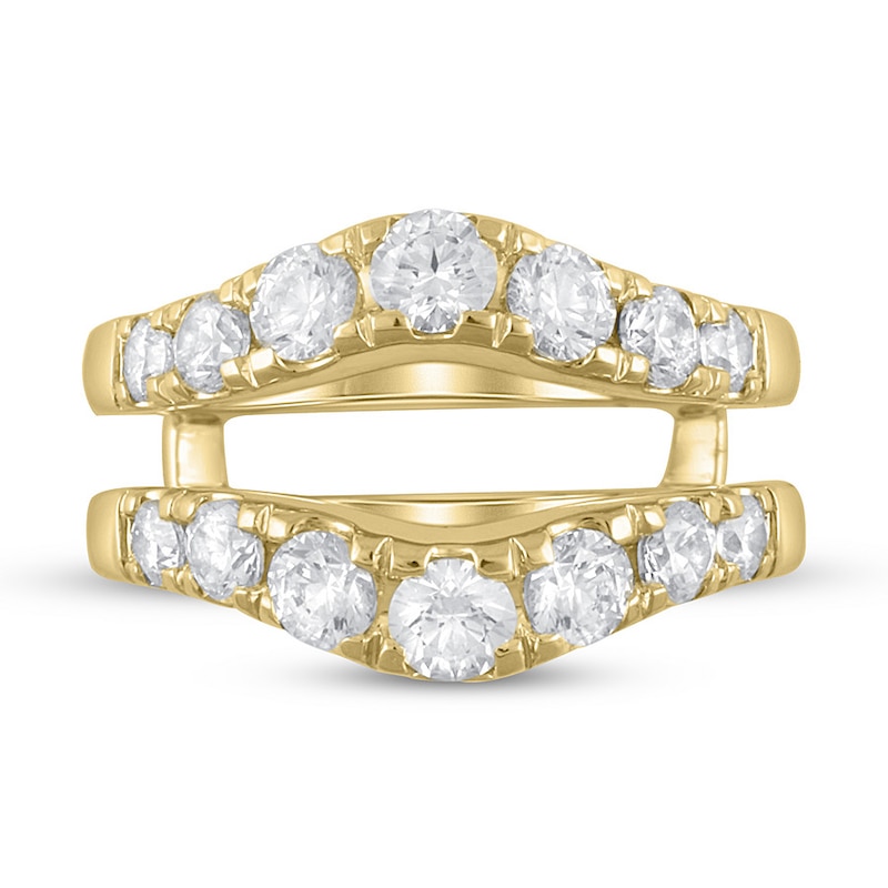 Diamond Enhancer Ring 1 3/8 ct tw Round 14K Yellow Gold