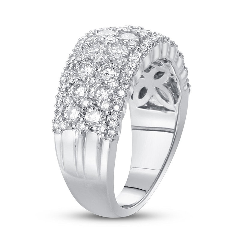 Main Image 2 of Diamond Anniversary Band 2 ct tw Round Platinum