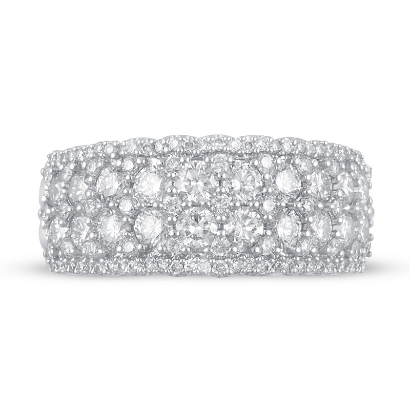 Main Image 3 of Diamond Anniversary Band 2 ct tw Round Platinum