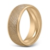 Thumbnail Image 2 of Men's Textured Wedding Band 14K Yellow Gold 7mm