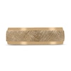 Thumbnail Image 3 of Men's Textured Wedding Band 14K Yellow Gold 7mm
