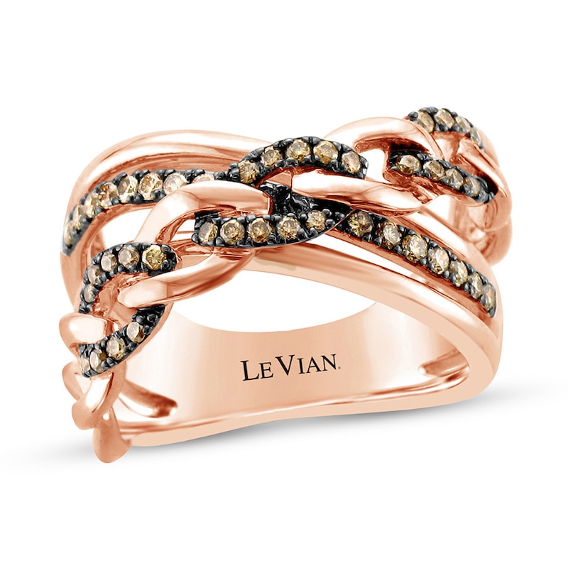 Main Image 1 of Le Vian Diamond Ring 1/2 ct tw 14K Strawberry Gold