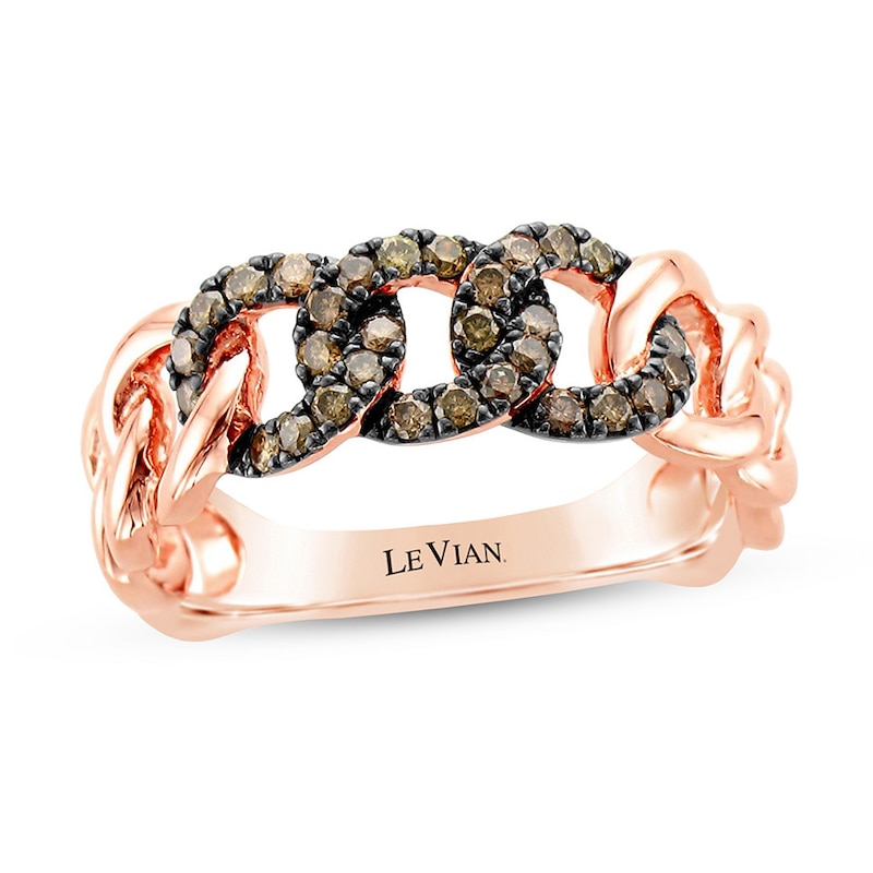 Main Image 1 of Le Vian Diamond Ring 1/3 ct tw Round 14K Strawberry Gold