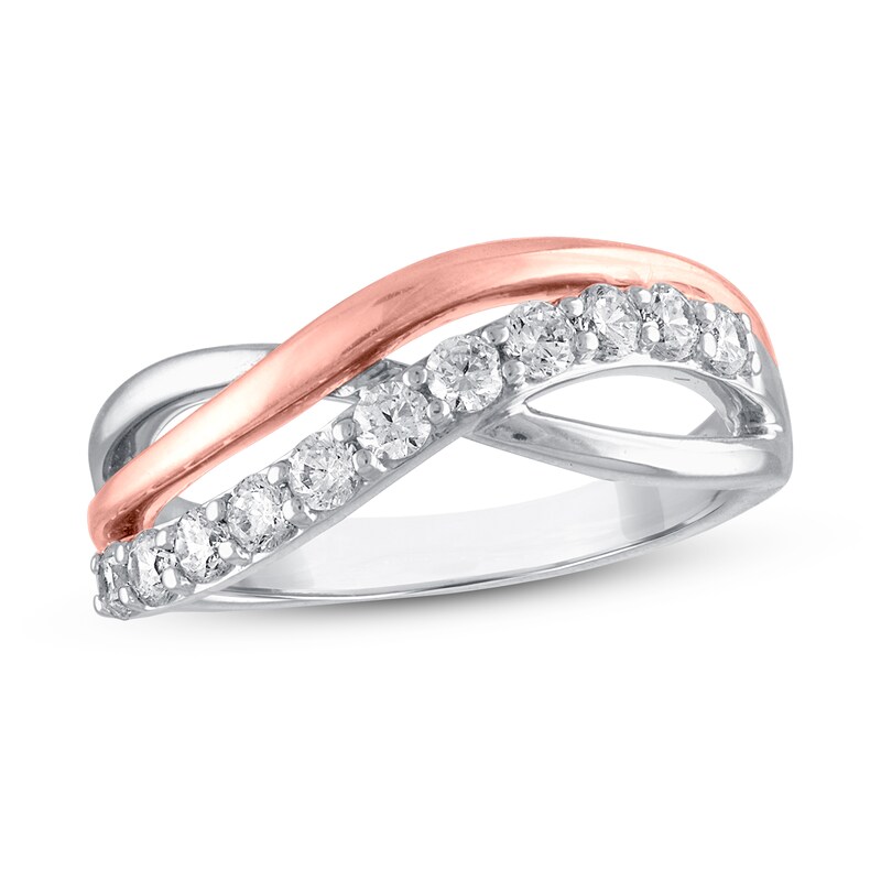 Diamond Ring 1/4 ct tw Round 10K Two-Tone Gold