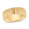 Thumbnail Image 1 of Men's Hammered Wedding Band 14K Yellow Gold 7mm
