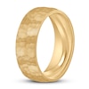 Thumbnail Image 2 of Men's Hammered Wedding Band 14K Yellow Gold 7mm