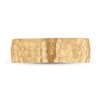 Thumbnail Image 3 of Men's Hammered Wedding Band 14K Yellow Gold 7mm