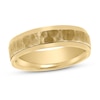 Thumbnail Image 1 of Men's Hammered Wedding Band 14K Yellow Gold 6mm