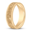 Thumbnail Image 1 of Men's Hammered Wedding Band 14K Yellow Gold 6mm