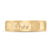 Thumbnail Image 3 of Men's Hammered Wedding Band 14K Yellow Gold 6mm